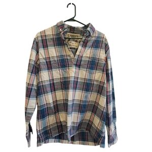 CHUBBIES WOMENS FLANNEL MEDIUM 1/4 BUTTON SHIRT